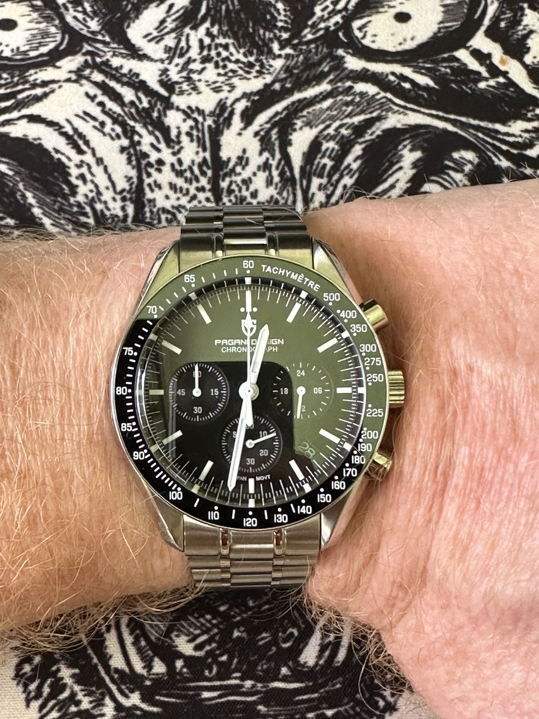 Customer photo review of Pagani Design PD-1701 "Speedmaster Moonwatch"