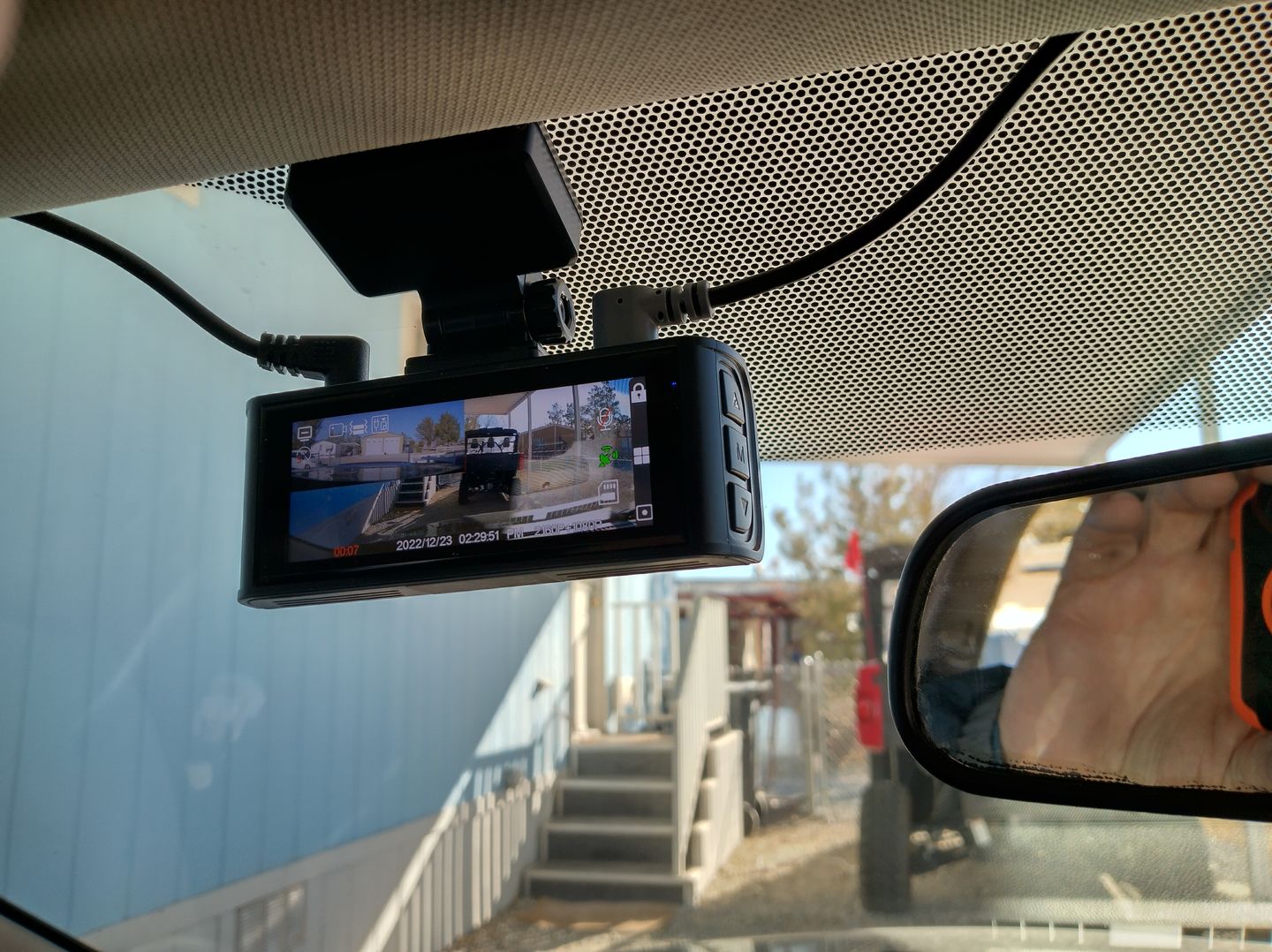 Customer photo review of Redtiger F7N 4K Dual Front and Rear Dash Cam With 64GB SD Card