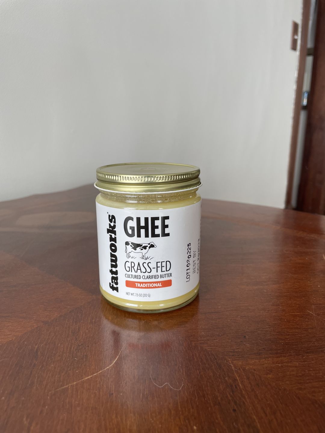 Customer photo review of Organic Grass Fed Cultured Cow Milk Ghee (7.5 oz)