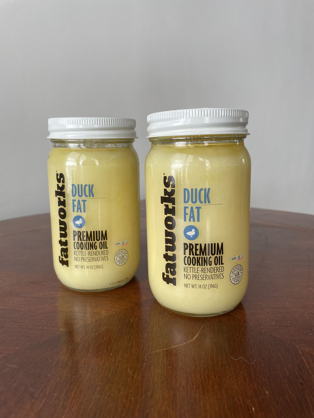 Customer photo review of Cage Free Duck Fat (14 oz)