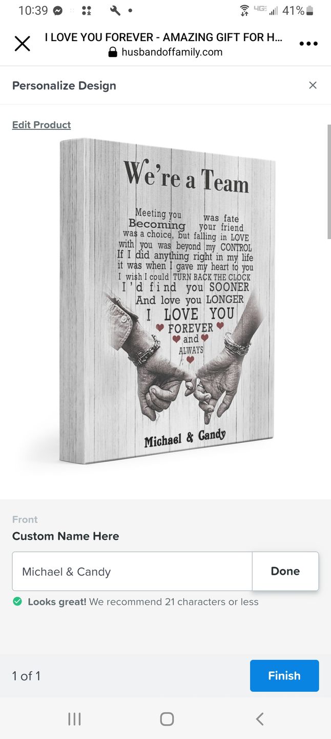 Customer photo review of Gift Bag Kit - tfg