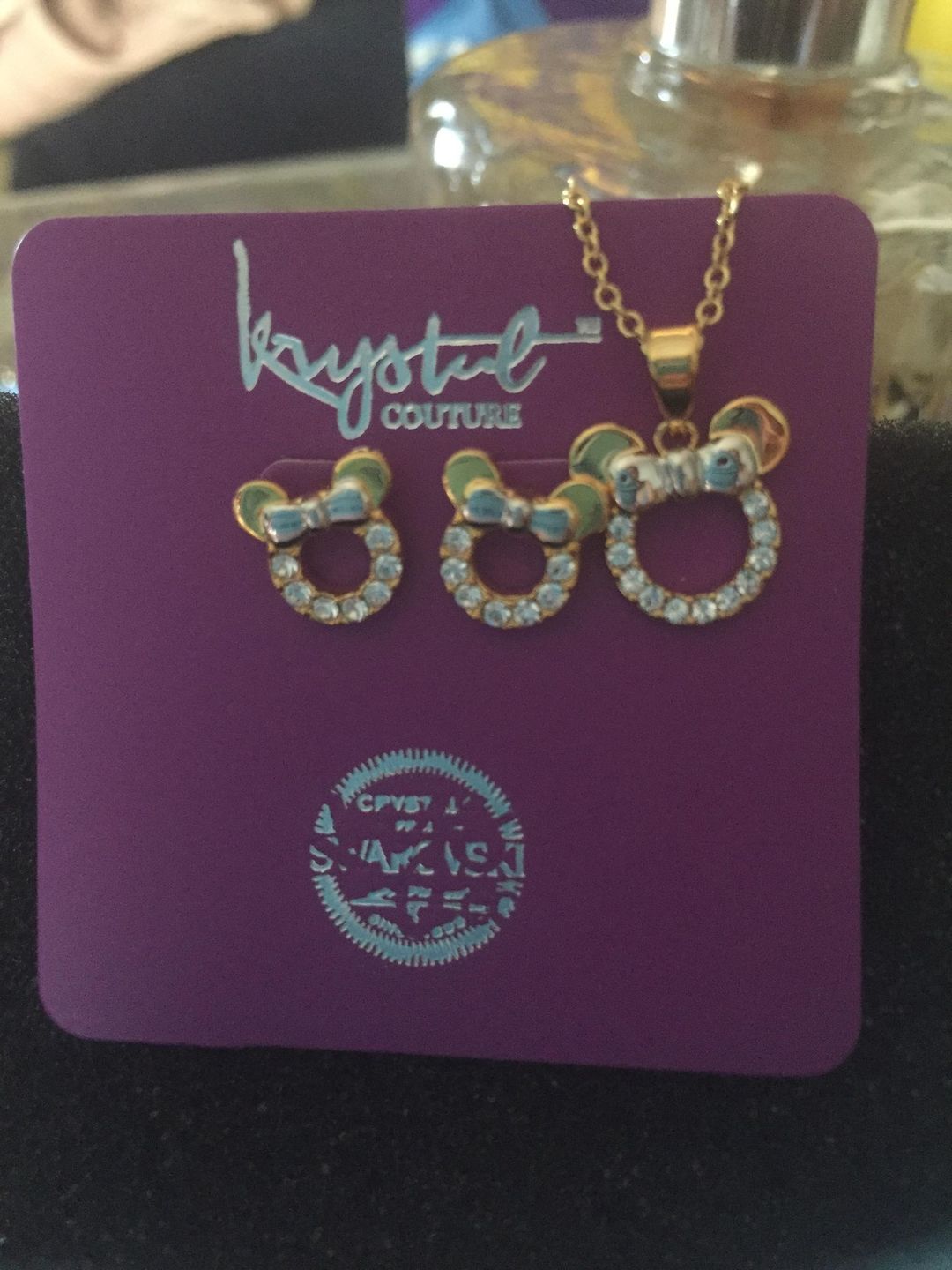 Customer photo review of Pure Heart Studs Earrings