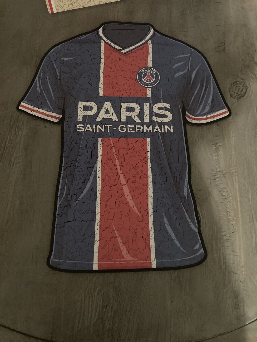 Customer photo review of Paris Saint-Germain FC® Jersey - Official Wooden Puzzle