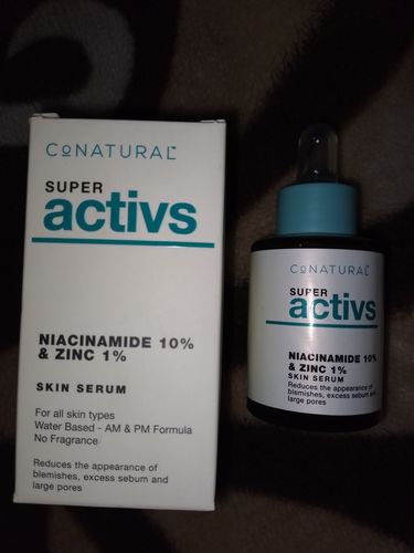 Customer photo review of Niacinamide 10% + Zinc 1% - Super Activs Skin Serum
