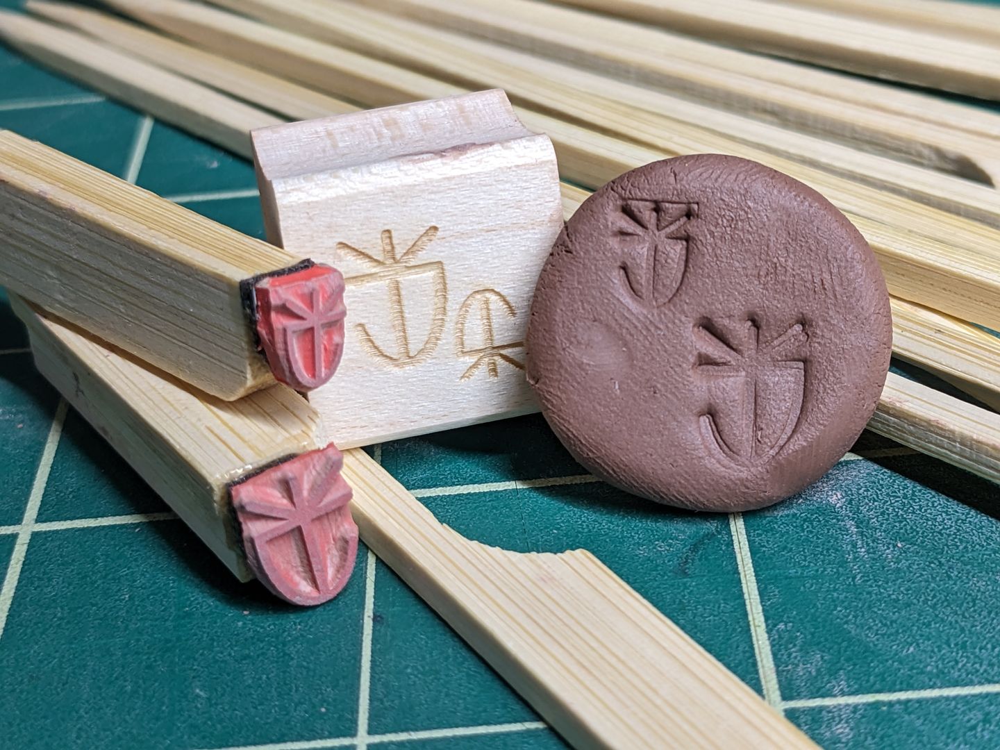 Customer photo review of Small Wood Stamp