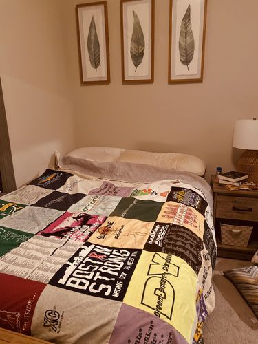 T-shirt quilt featuring university of massachusetts amherst athletics by Arlene  from MA