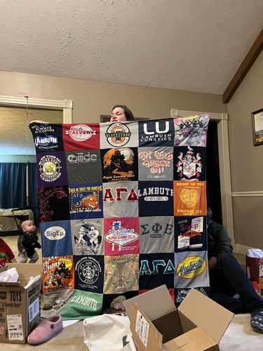 T-shirt quilt featuring gamecocks by Ann from TN