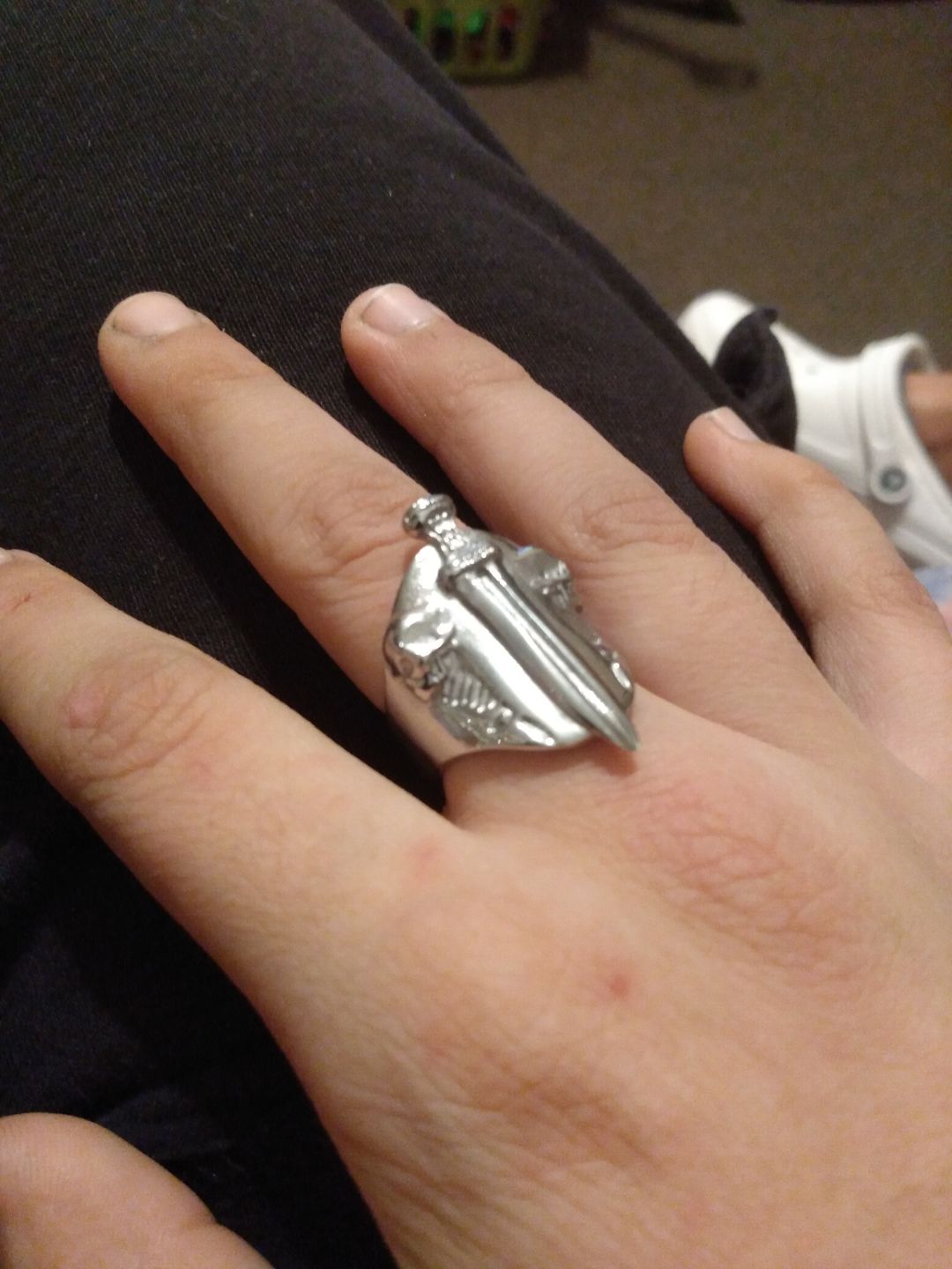 Customer photo review of CATACOMB SWORD RING