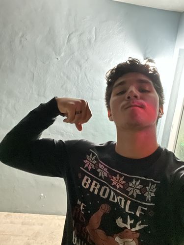 Customer photo review of Brodolf The Red Nose Gainzdeer - Long Sleeve