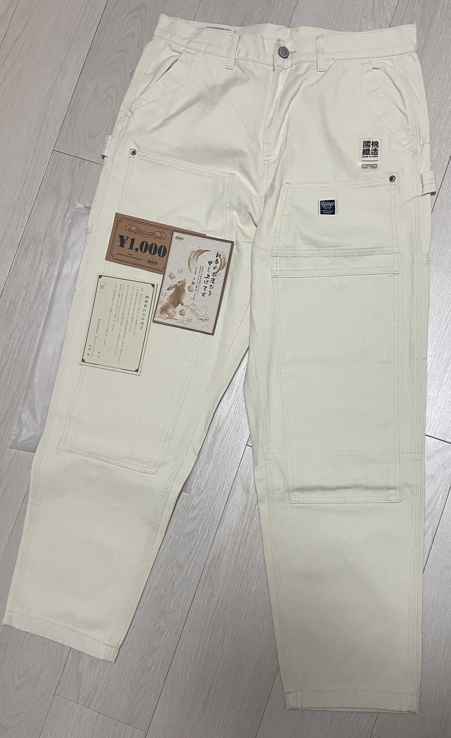 Customer photo review of マルチポケット　ストレートペインターパンツ