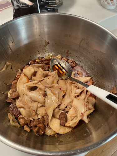 Customer photo review of [N3] Mt. Qi Pork Hand-Ripped Noodles Meal Kit (4 Servings)