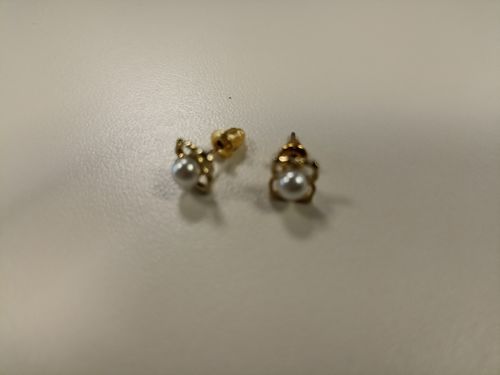 Customer photo review of Aretes Orquídea