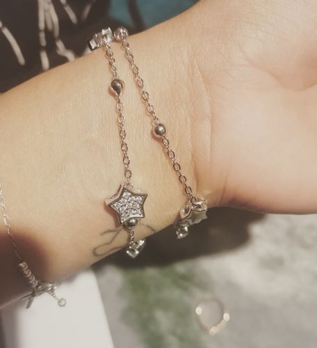 Customer photo review of Pulsera Lluvia de Estrellas