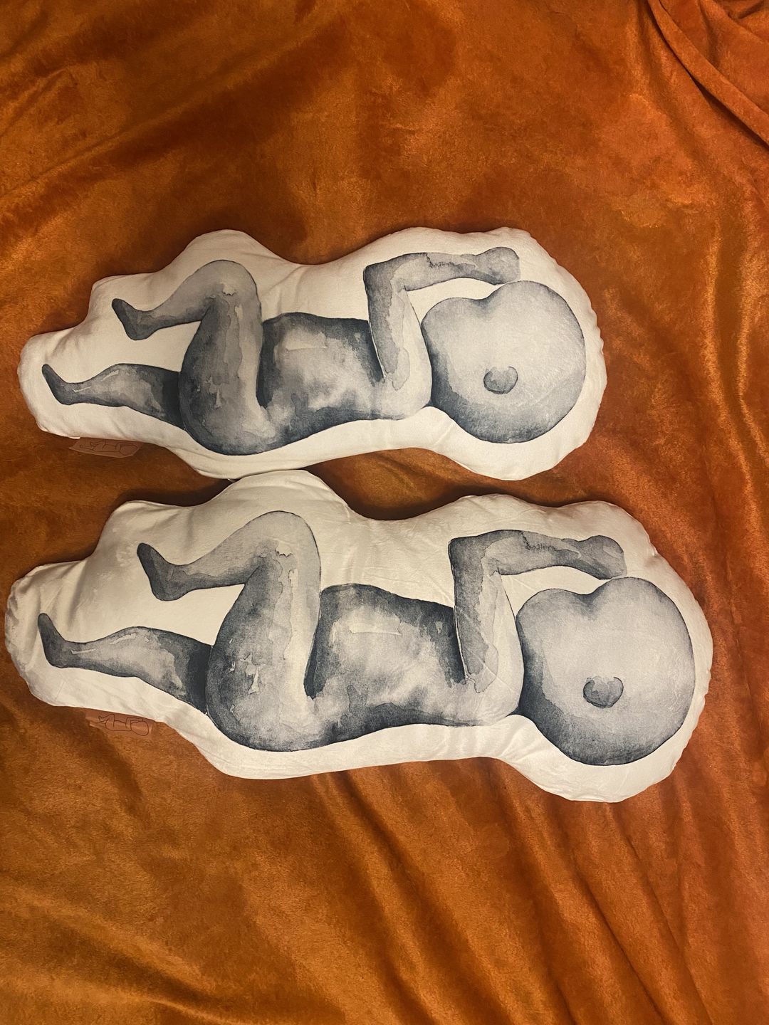Customer photo review of Birth Pillow Watercolor One