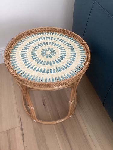 Customer photo review of Serene Rattan Coffee/Side Table, Bedside Table