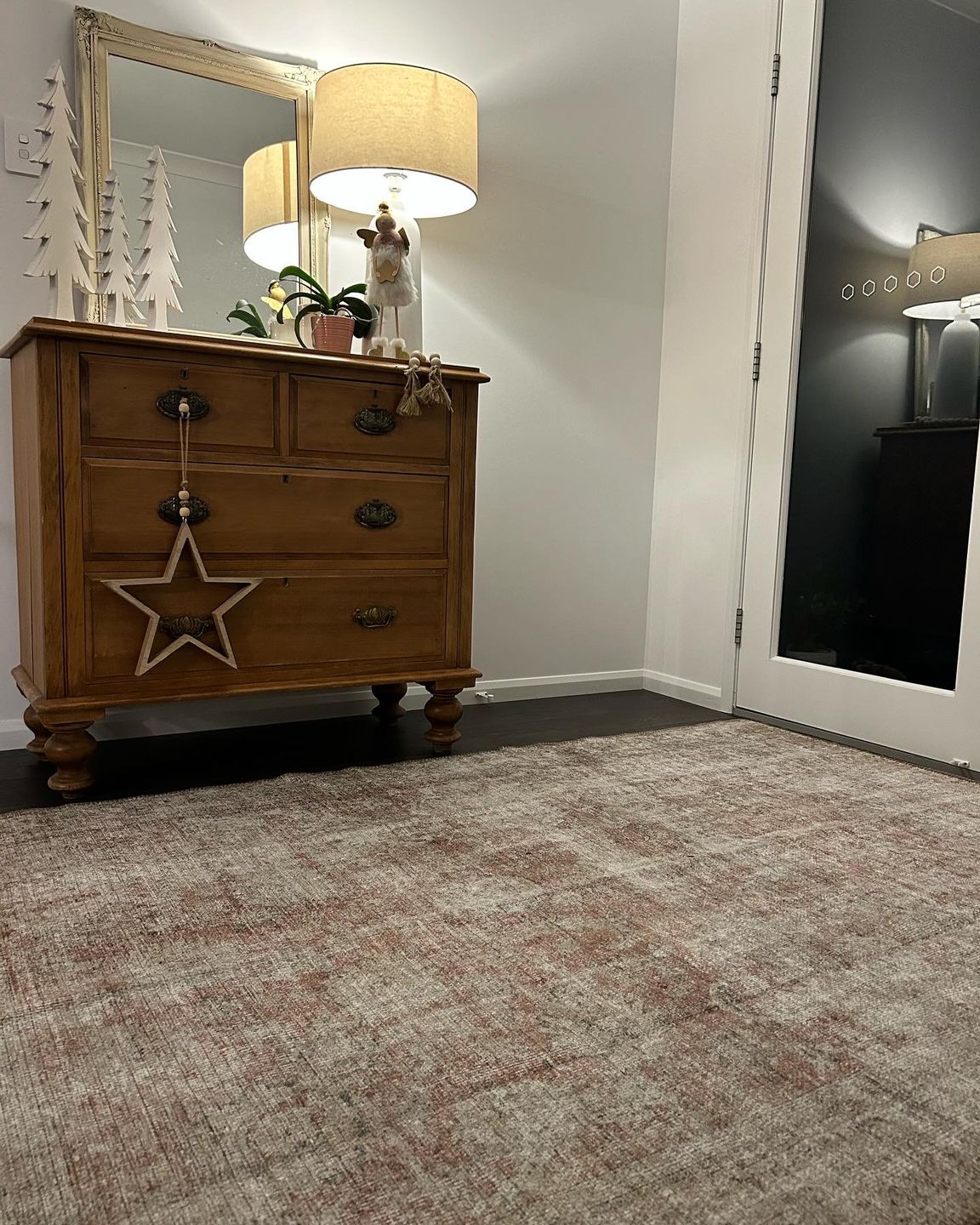 Customer photo review of Anti Slip Rug Stop Pad For Hard Surfaces, Wooden & Tiled