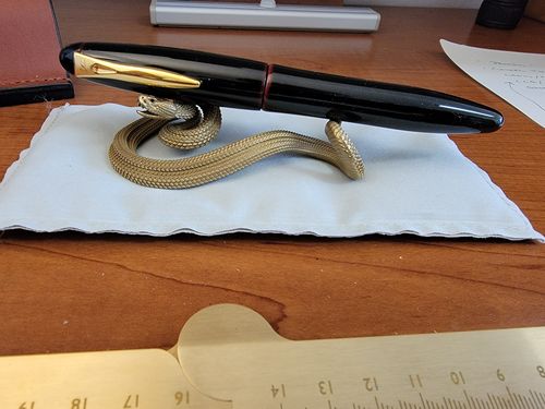 Customer photo review of Rattlesnake Pen Holder