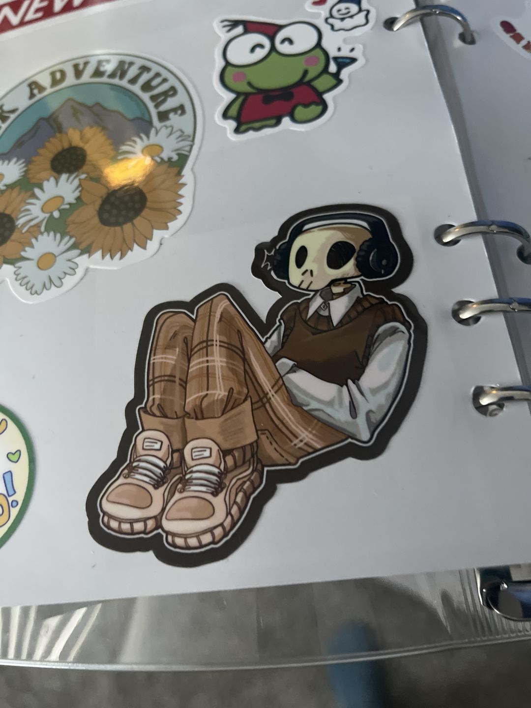 Customer photo review of Aesthetic Skeleton Stickers