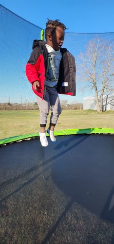 Customer photo review of 1500lbs High Capacity 12FT Round Trampoline for Adults&Kids