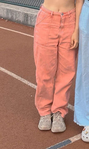 Customer photo review of 90's Teen Pink Jeans