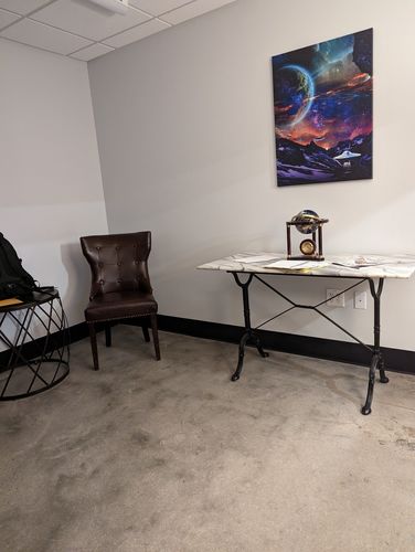 Customer photo review of Beam Me Up Canvas Art