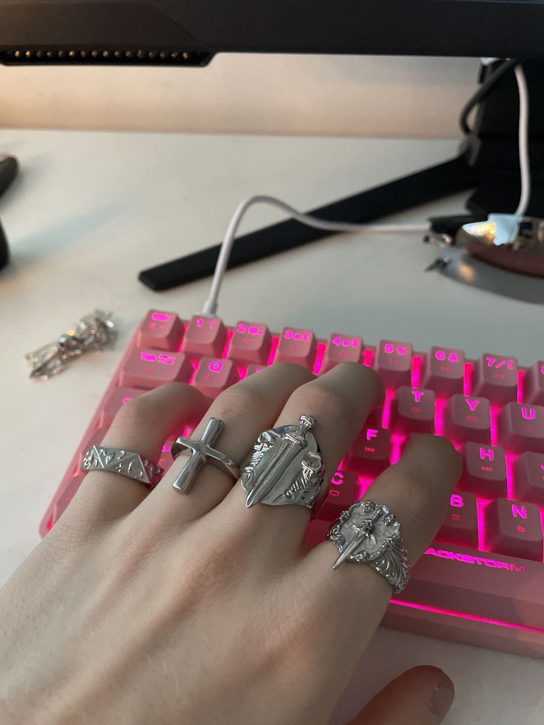 Customer photo review of CATACOMB SWORD RING