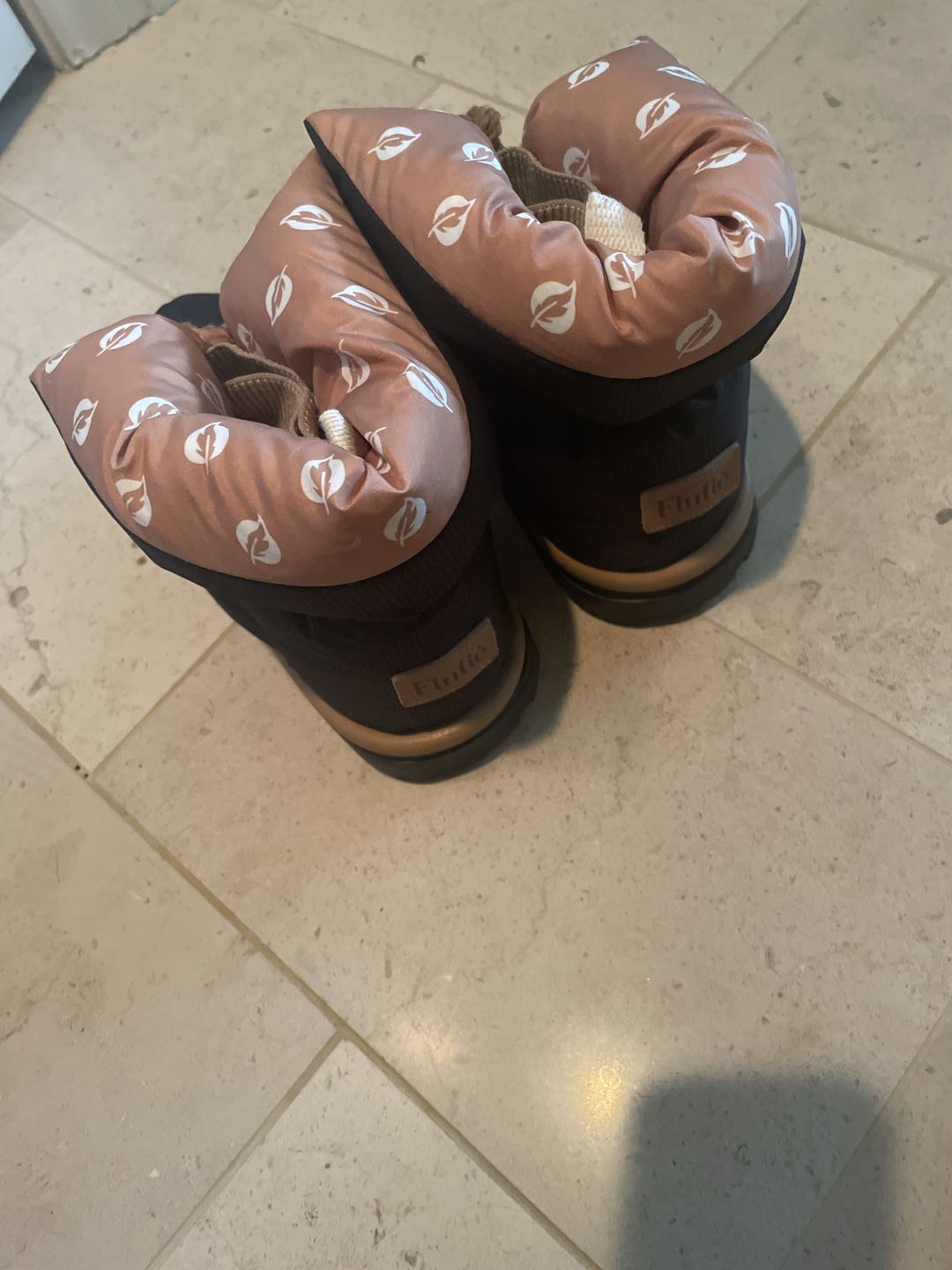 Customer photo review of Jet Black Pillow Boots