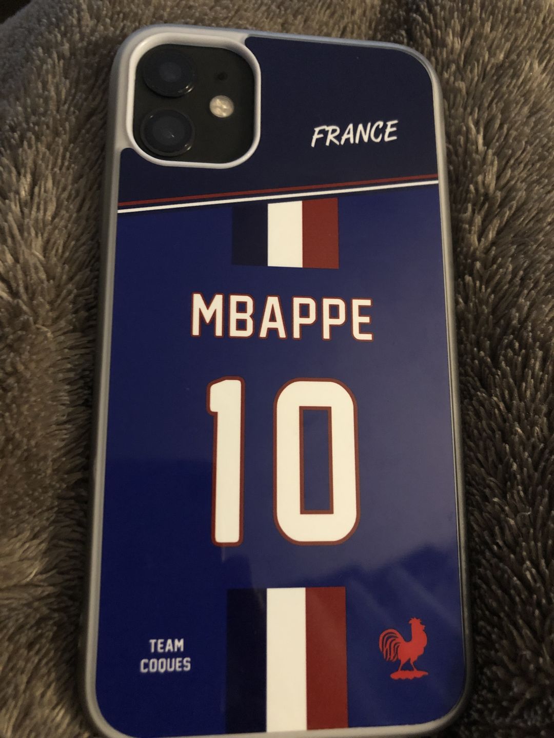 Customer photo review of Coque rugby XV FRANCE RUGBY personnalisable - TEAMCOQUES