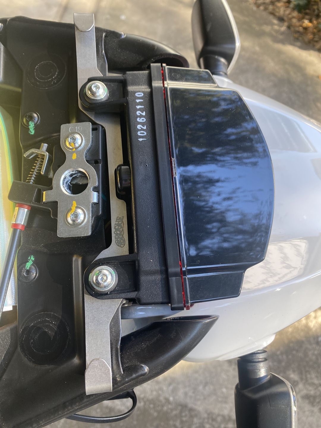 Customer photo review of Ducati Scrambler Helmet Hook (lock)