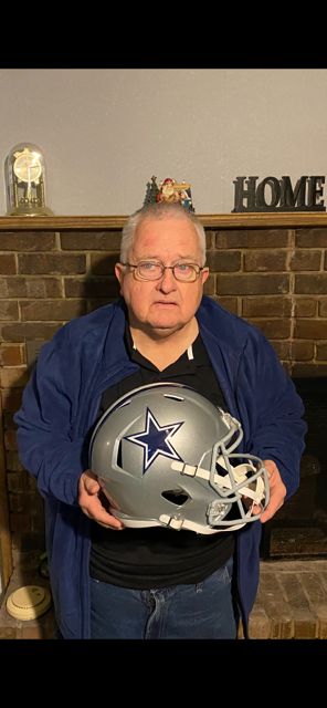 Customer photo review of Dallas Cowboys Riddell Speed Full Size Replica Football Helmet