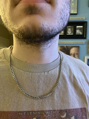 Customer photo review of 5mm Cuban Link Chain