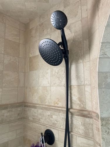 Customer photo review of 3-Spray Dual Shower Head Set