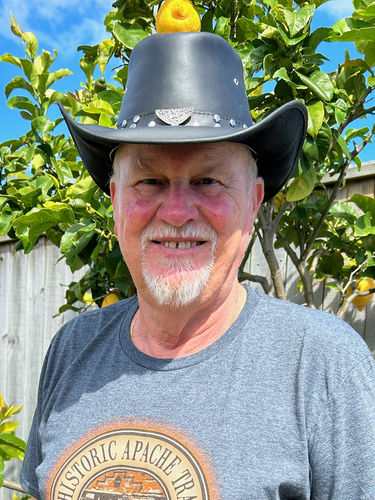 Customer photo review of Bullhide Born To Ride Leather Hat
