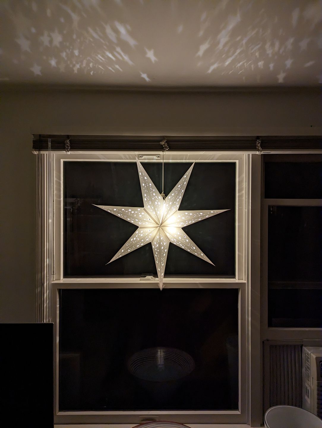 Customer photo review of MoonBright™ 12-LED Omni360 Remote Control Omni-Directional Lantern Light, Hanging / Table Top, Cool White (Battery Powered)