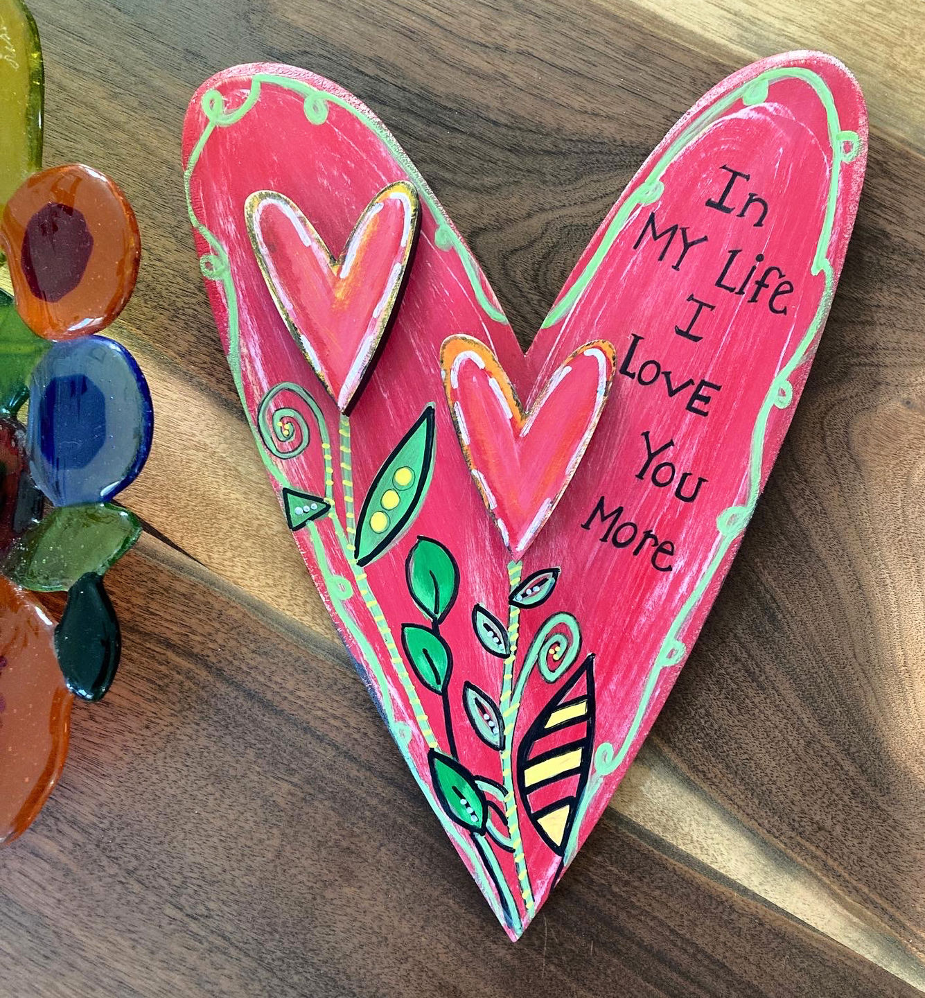 Customer photo review of Unfinished Wood Primitive Heart Shape - Craft - up to 36" DIY