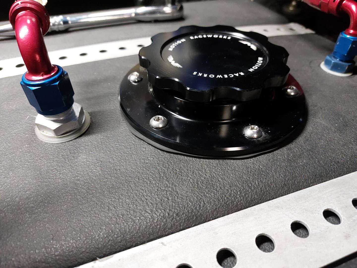 Customer photo review of Motion Billet Fuel Cap (Screw on) 6 bolt w/ Seal and Hardware 27-140