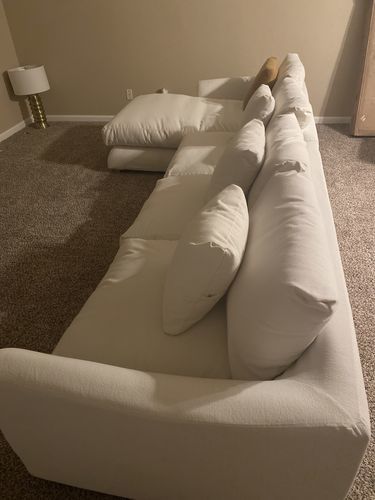 Customer photo review of Feathers Sectional