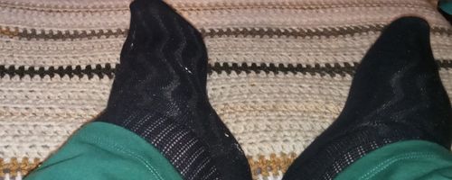 Customer photo review of Wide non-binding Cotton(Bamboo) Ankle Diabetic Socks, seamless toe, air vent with cushion sole, 8 pairs