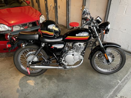 Customer photo review of Suzuki TU250 Brogue Bolt On Muffler Kit - PRE-ORDER - EST SHIP DATE 11/25 -