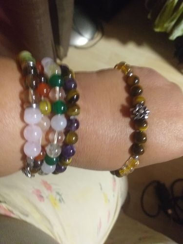 Customer photo review of BRACELET "Prospérité" OEIL DE TIGRE/CITRINE