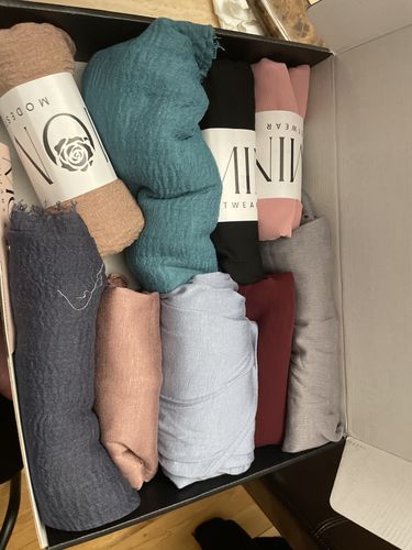 Customer photo review of Instant Jersey Hijab - Sky Blue