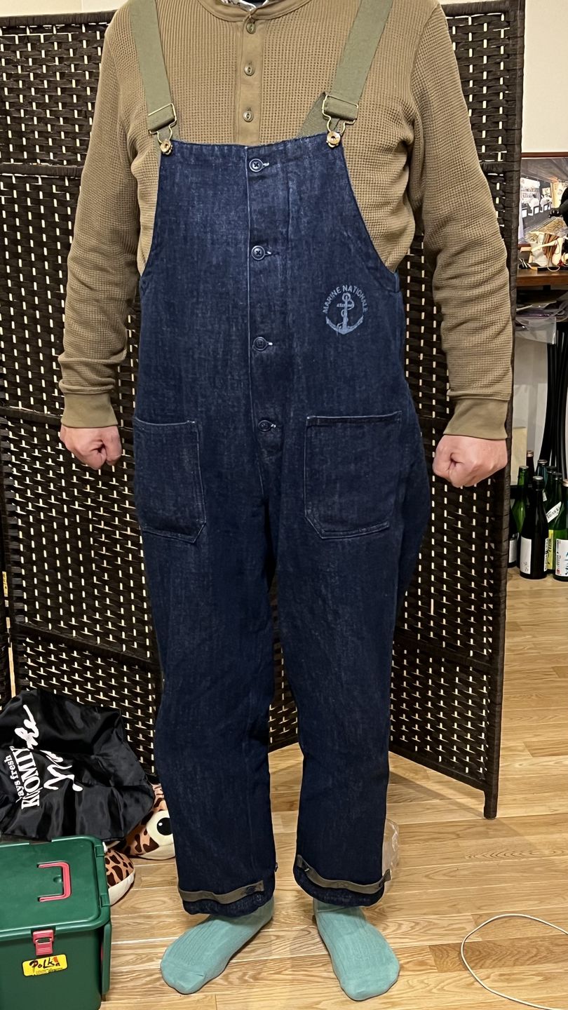 Customer photo review of アメリカンレトロ海軍デッキオーバーオール　デニム