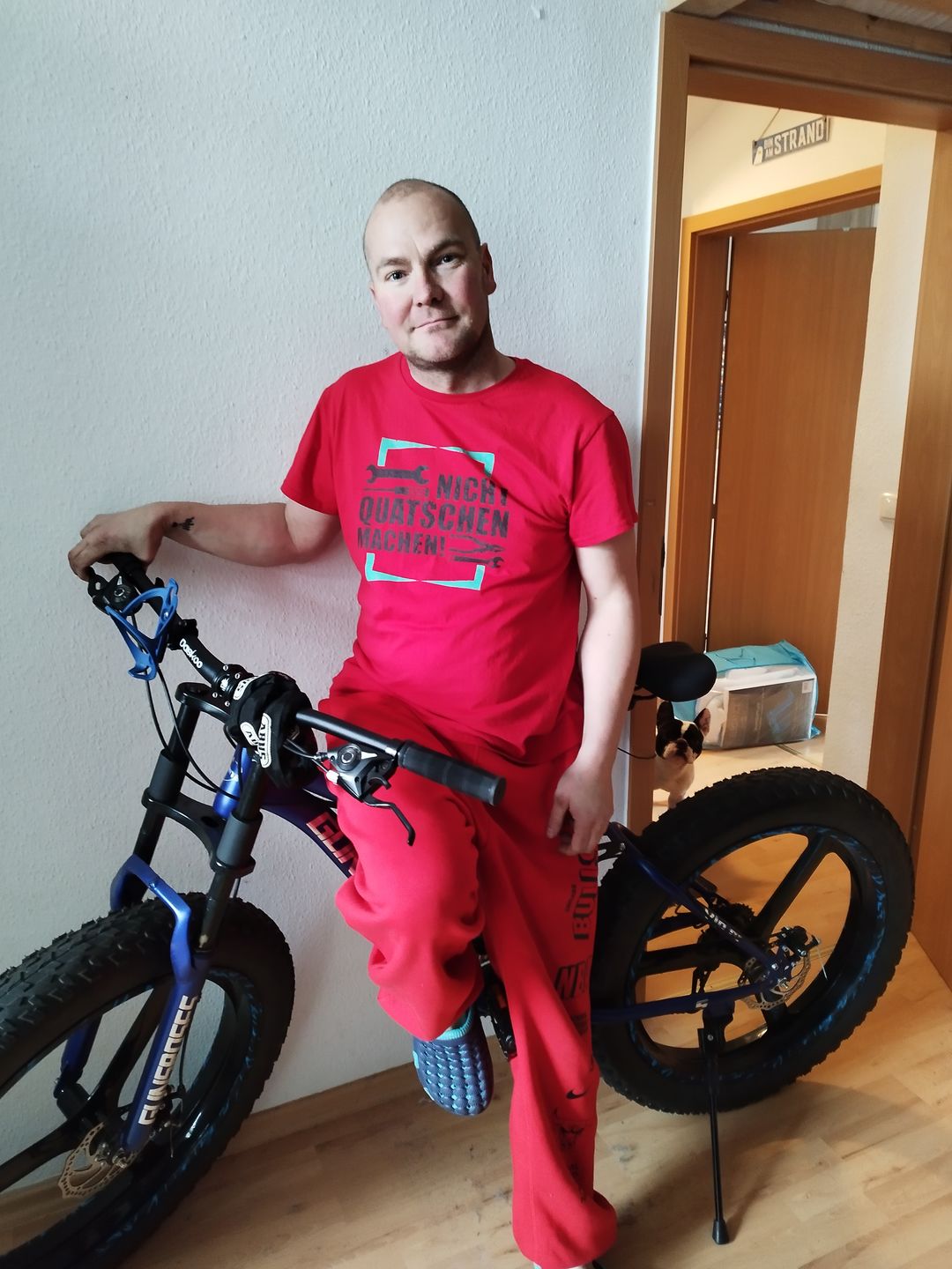 Customer photo review of T-SHIRT Nicht Quatschen Machen!