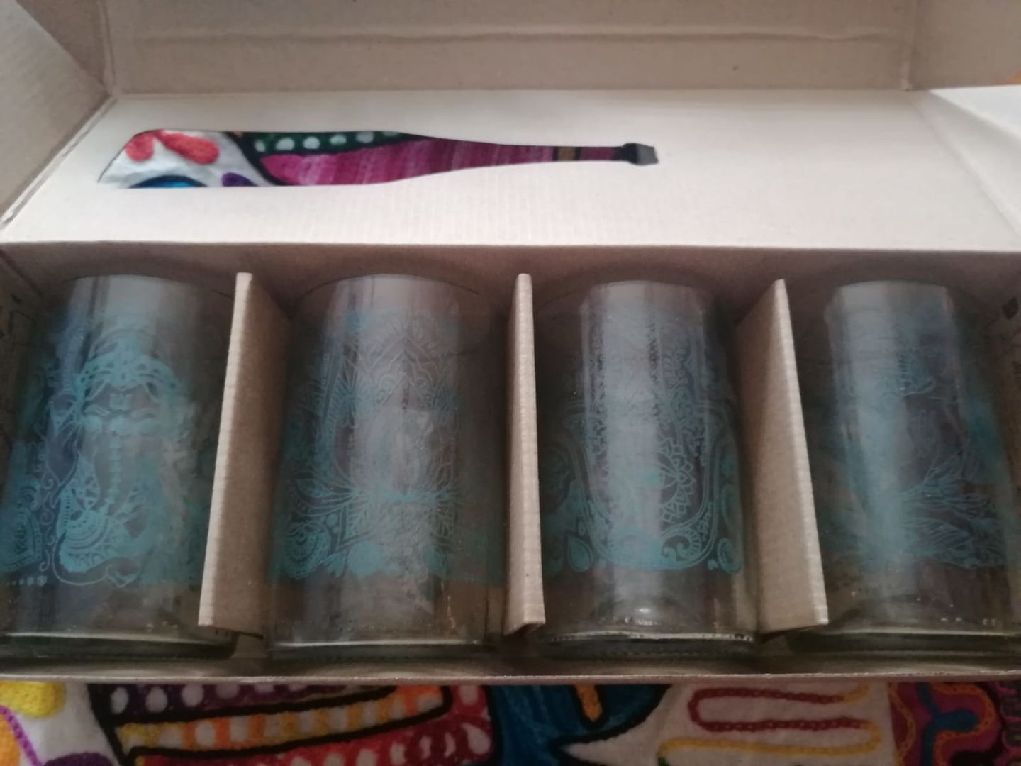 Customer photo review of Om Glass Juego de 4 Vasos
