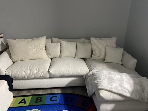 Customer photo review of Feathers Sectional