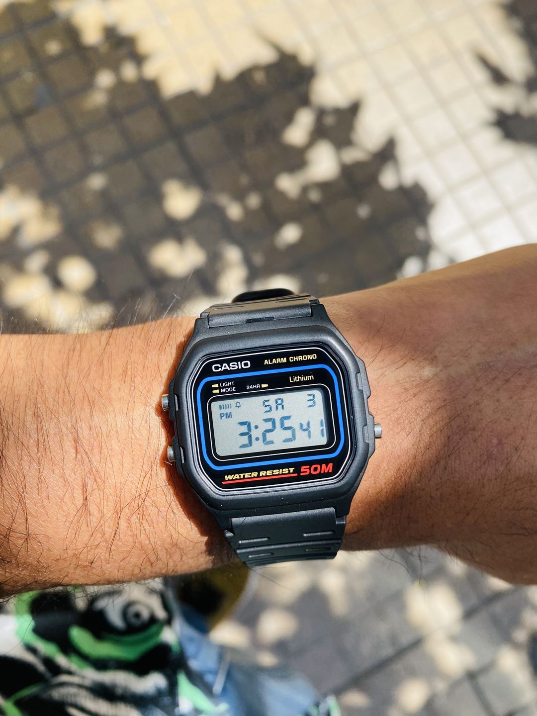 Customer photo review of Reloj Casio Vintage W-59-1VQD Azul/Negro