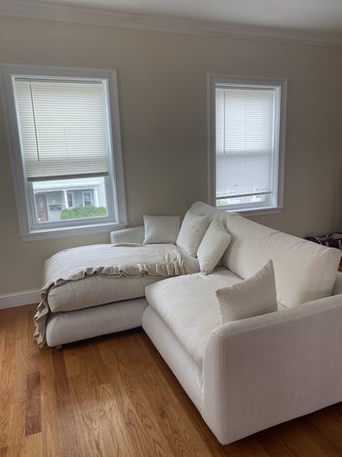Customer photo review of Feathers Sectional
