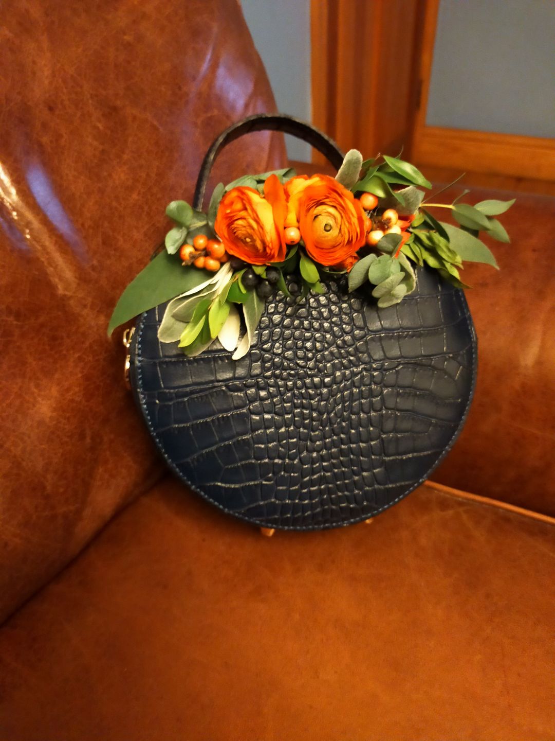 Customer photo review of The Rosie Circle Croc Bag
