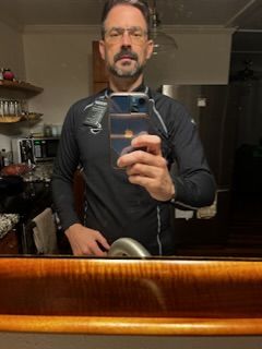 Customer photo review of Long Sleeve Fleece Thermo Rash Guard Unisex UPF 50+ |  Black