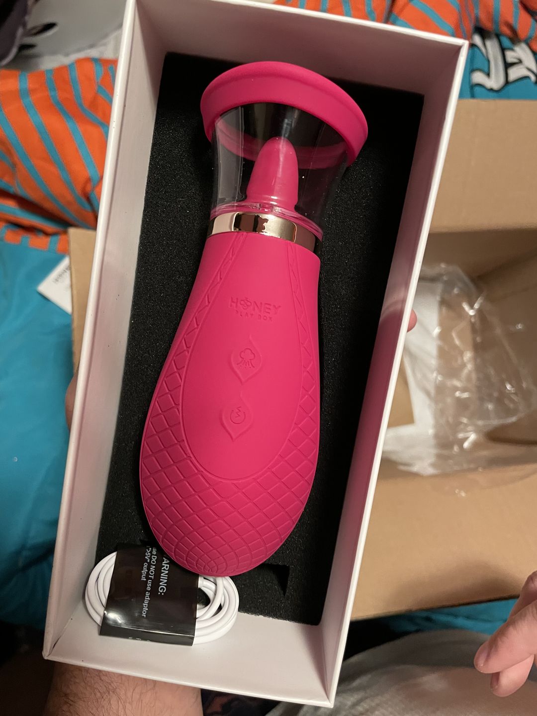 Customer photo review of SCIONESS Sucking and Licking Clitoral Stimulator